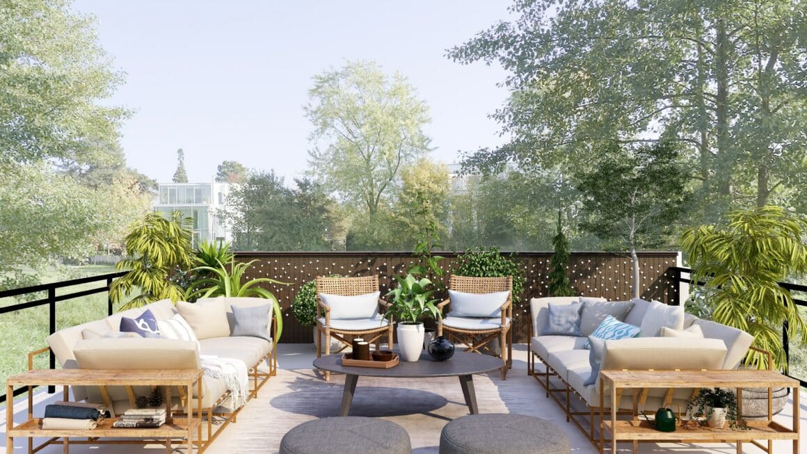 Salon de jardin design
